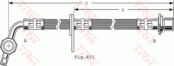 TRW Pidurivoolik PHD477