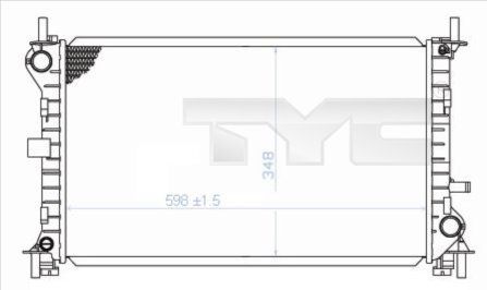 TYC Radiaator,mootorijahutus 710-0040