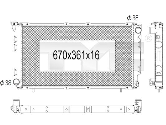 TYC Radiaator,mootorijahutus 734-1002