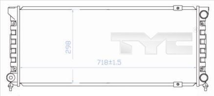 TYC Radiaator,mootorijahutus 737-0003