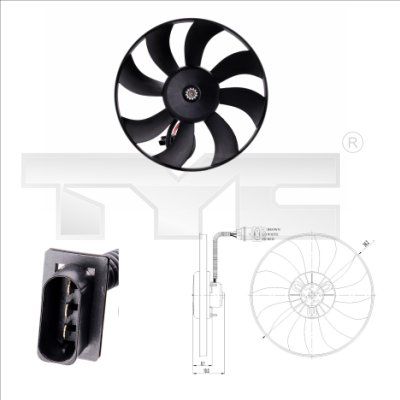 TYC Ventilaator,mootorijahutus 837-0020