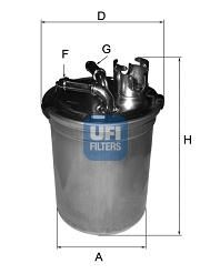 UFI Kütusefilter 24.004.00
