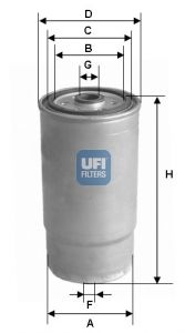 UFI Kütusefilter 24.012.00