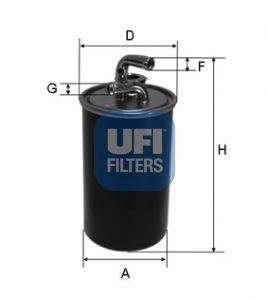 UFI Топливный фильтр 24.030.00