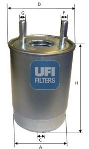 UFI Топливный фильтр 24.113.00