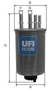 UFI Топливный фильтр 24.130.00