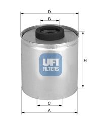 UFI Топливный фильтр 24.318.00
