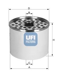 UFI Топливный фильтр 24.360.00