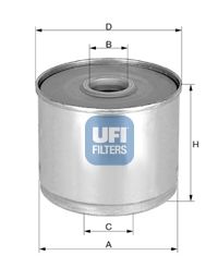 UFI Топливный фильтр 24.360.01