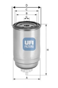 UFI Топливный фильтр 24.399.00