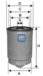 UFI Топливный фильтр 24.441.00