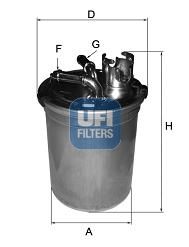 UFI Топливный фильтр 24.451.00