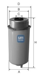 UFI Kütusefilter 24.455.00