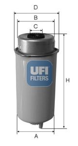 UFI Kütusefilter 24.464.00