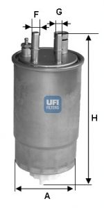 UFI Kütusefilter 24.ONE.00