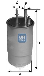 UFI Топливный фильтр 24.ONE.01