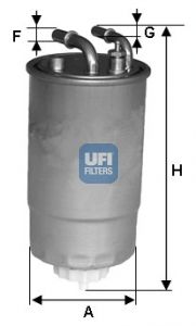 UFI Kütusefilter 24.ONE.02