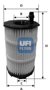 UFI Масляный фильтр 25.143.00