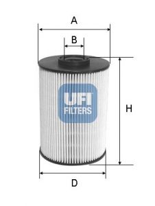 UFI Kütusefilter 26.037.00
