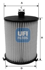 UFI Топливный фильтр 26.073.00