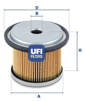 UFI Топливный фильтр 26.676.00