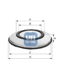 UFI Воздушный фильтр 27.200.00