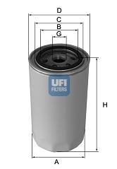 UFI Фильтр охлаждающей жидкости 29.001.00