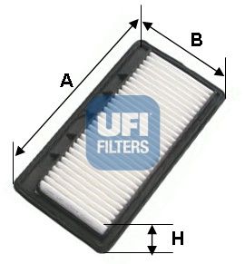 UFI Воздушный фильтр 30.126.00