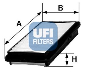 UFI Воздушный фильтр 30.240.00