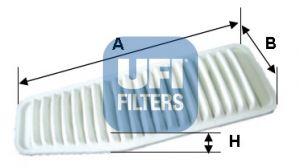 UFI Воздушный фильтр 30.452.00
