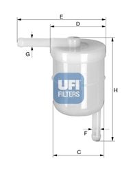 UFI Топливный фильтр 31.003.00