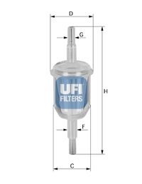 UFI Топливный фильтр 31.012.00