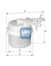 UFI Топливный фильтр 31.026.00