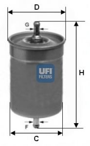 UFI Топливный фильтр 31.500.00