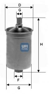 UFI Топливный фильтр 31.503.00