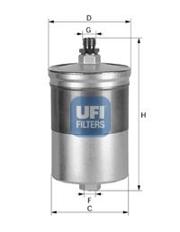UFI Топливный фильтр 31.505.00