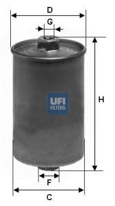 UFI Топливный фильтр 31.507.00