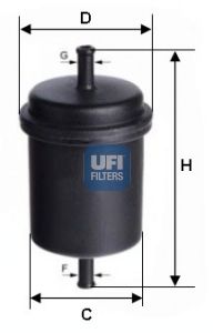 UFI Топливный фильтр 31.512.00