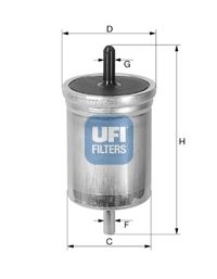 UFI Топливный фильтр 31.514.00