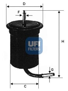 UFI Топливный фильтр 31.518.00