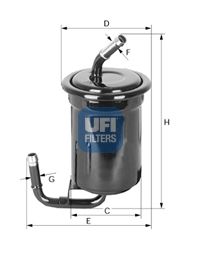 UFI Топливный фильтр 31.519.00