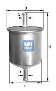 UFI Топливный фильтр 31.529.00