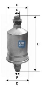 UFI Топливный фильтр 31.532.00