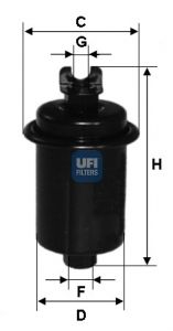 UFI Топливный фильтр 31.551.00