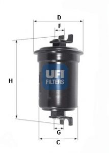 UFI Топливный фильтр 31.552.00