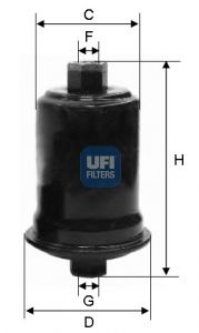 UFI Топливный фильтр 31.556.00