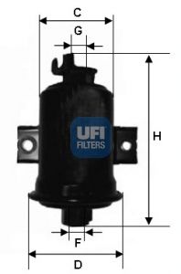 UFI Топливный фильтр 31.602.00