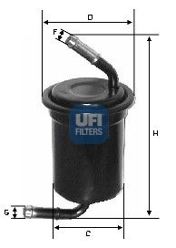 UFI Топливный фильтр 31.664.00