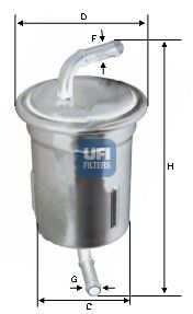 UFI Топливный фильтр 31.692.00