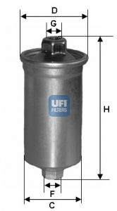 UFI Топливный фильтр 31.699.00